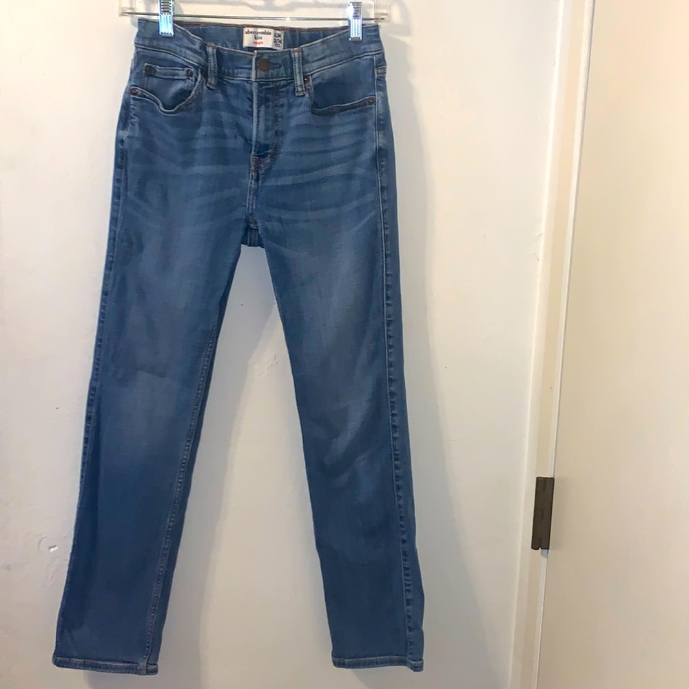 -Girls Abercrombie Kids Straight Slim Jeans- 13/14 As Is
